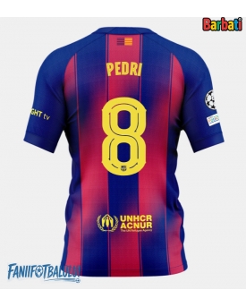 Barcelona Pedri Gonzalez #8 Tricou Fotbal Replică 2025-26 Barbati Acasa